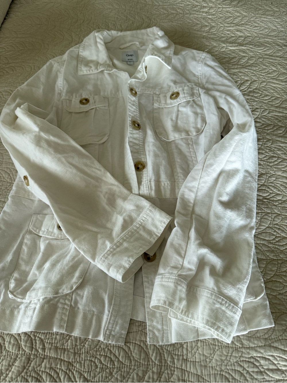 GAP White Women's Utility Jean Jacket